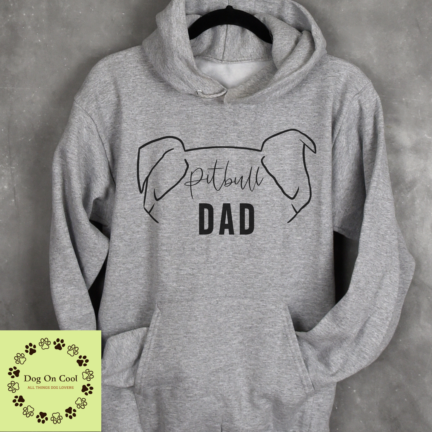 Pitbull Dog Dad Tshirt Crewneck Sweatshirt or Hoodie