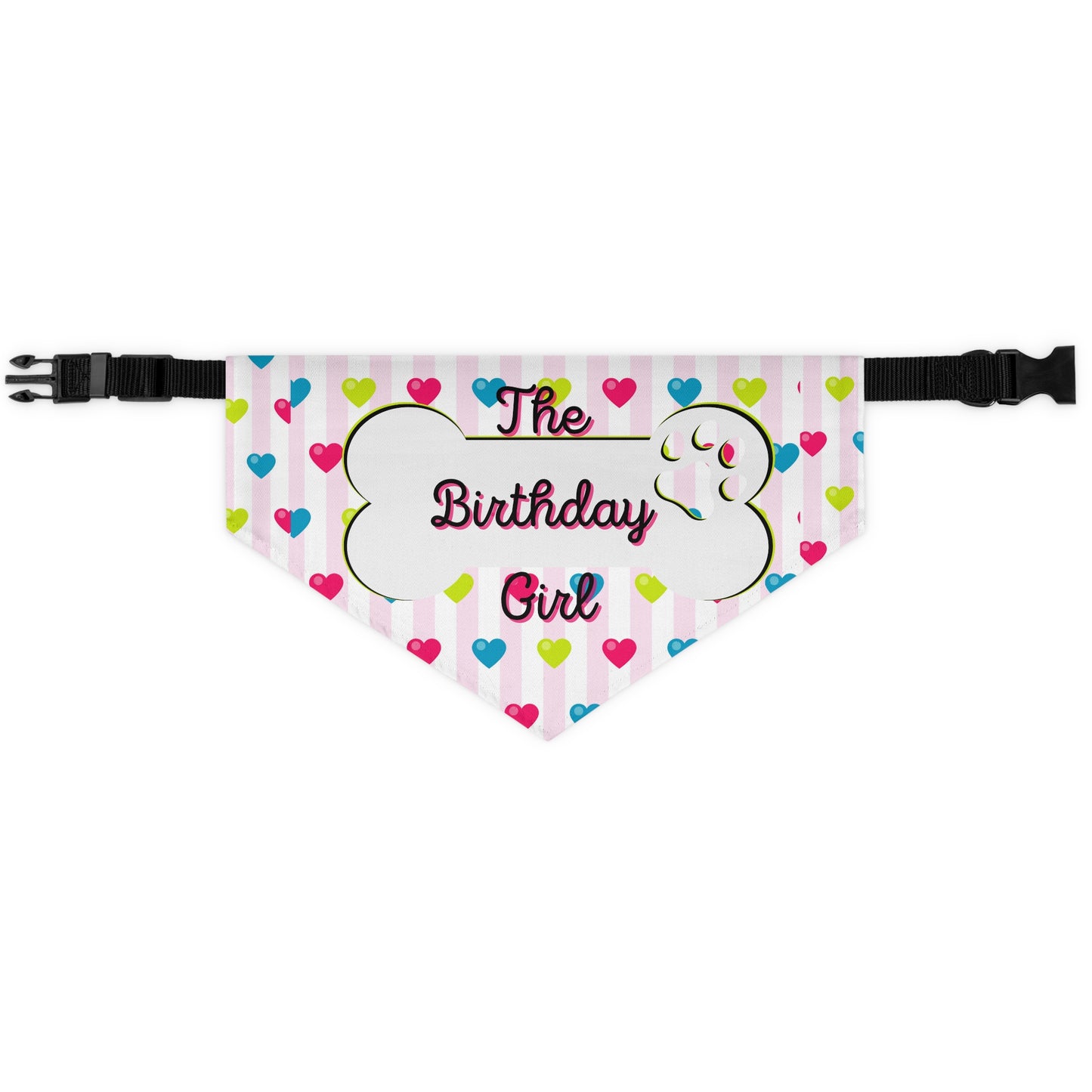 Birthday Dog Bandana, Over the Collar Dog scarf