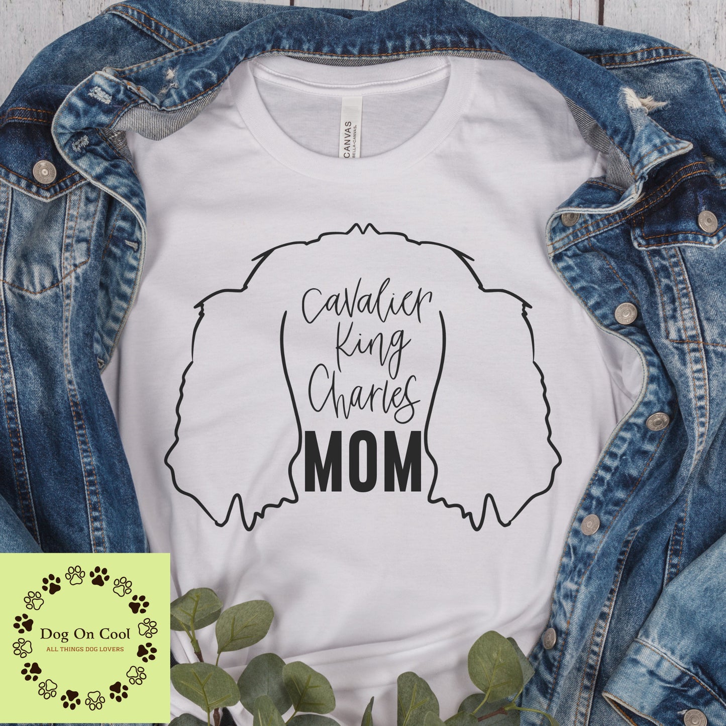 Cavalier King Charles Dog Mom Tshirt Crewneck Sweatshirt or Hoodie