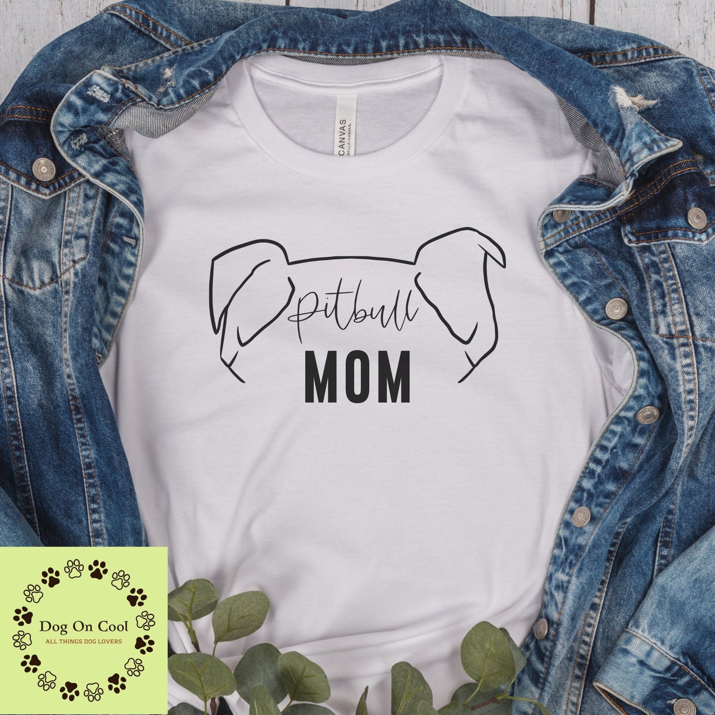 Pitbull Dog Mom Tshirt Crewneck Sweatshirt or Hoodie