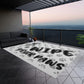 Dog said Wipe your Paws Outdoor Rug
