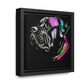 Vibrant Cane Corso Canvas Art: Colorful Canine Masterpiece, Square Frame