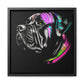 Vibrant Cane Corso Canvas Art: Colorful Canine Masterpiece, Square Frame