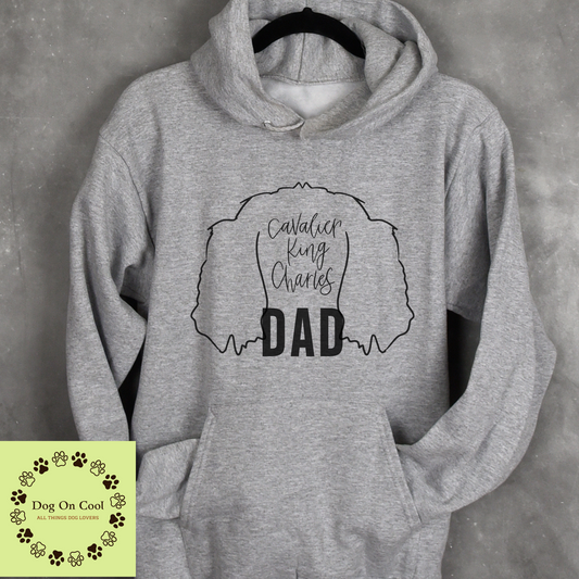 Cavalier King Charles Dog Dad Tshirt  Crewneck Sweatshirt or Hoodie