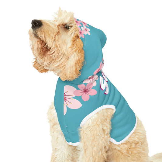 Personalized Dog Hoodie Cherry Blossoms