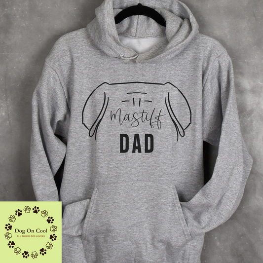 Mastiff Dog Dad Tshirt  Crewneck Sweatshirt or Hoodie