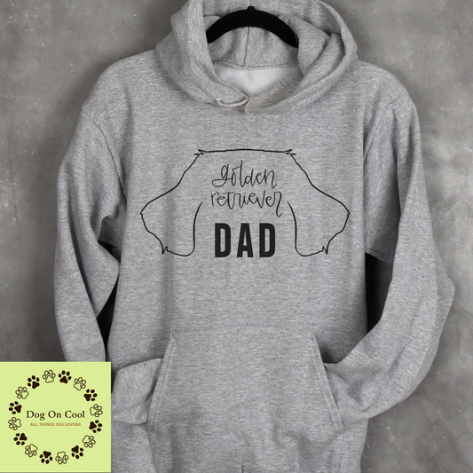 Golden Retriever Dog Dad Tshirt  Crewneck Sweatshirt or Hoodie