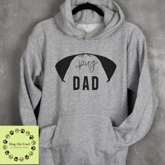 Pug Dog Dad Tshirt  Crewneck Sweatshirt or Hoodie