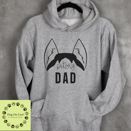 Pitsky Dog Dad Tshirt  Crewneck Sweatshirt or Hoodie