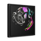 Vibrant Cane Corso Canvas Art: Colorful Canine Masterpiece, Square Frame