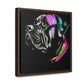 Vibrant Cane Corso Canvas Art: Colorful Canine Masterpiece, Square Frame