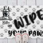 Dog said Wipe your Paws Outdoor Rug