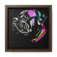 Vibrant Cane Corso Canvas Art: Colorful Canine Masterpiece, Square Frame
