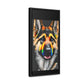 Vibrant German Shepherd Canvas Wall Art - Add Colorful Canine Charm to Your Home, Vertical Frame