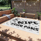 Dog said Wipe your Paws Outdoor Rug