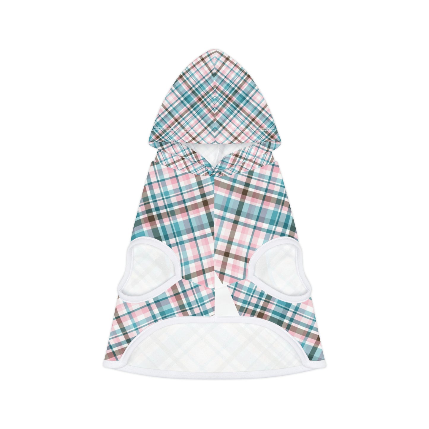 Personalized Dog Hoodie Plaid Dog