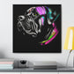 Vibrant Cane Corso Canvas Art: Colorful Canine Masterpiece, Square Frame