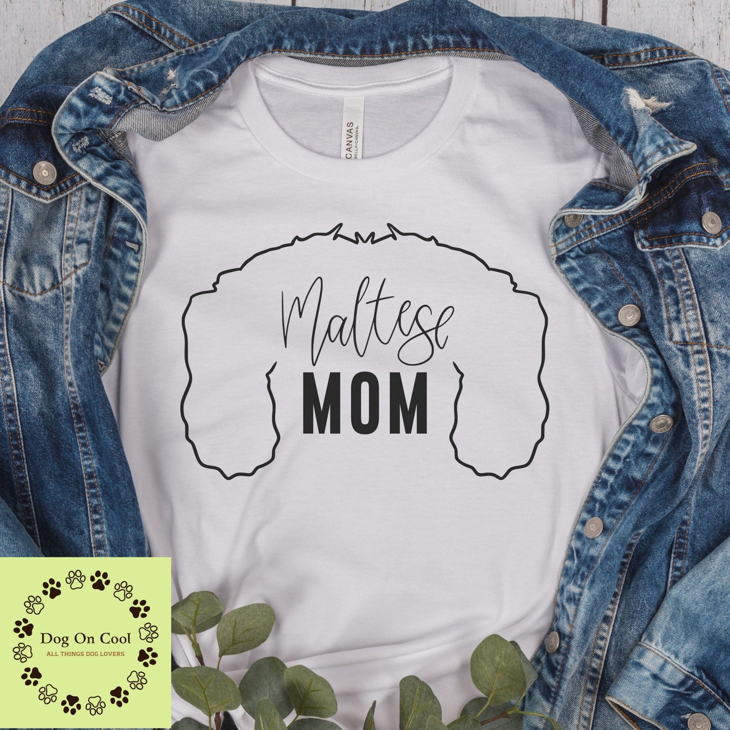 Maltese Dog Mom Tshirt  Crewneck Sweatshirt or Hoodie